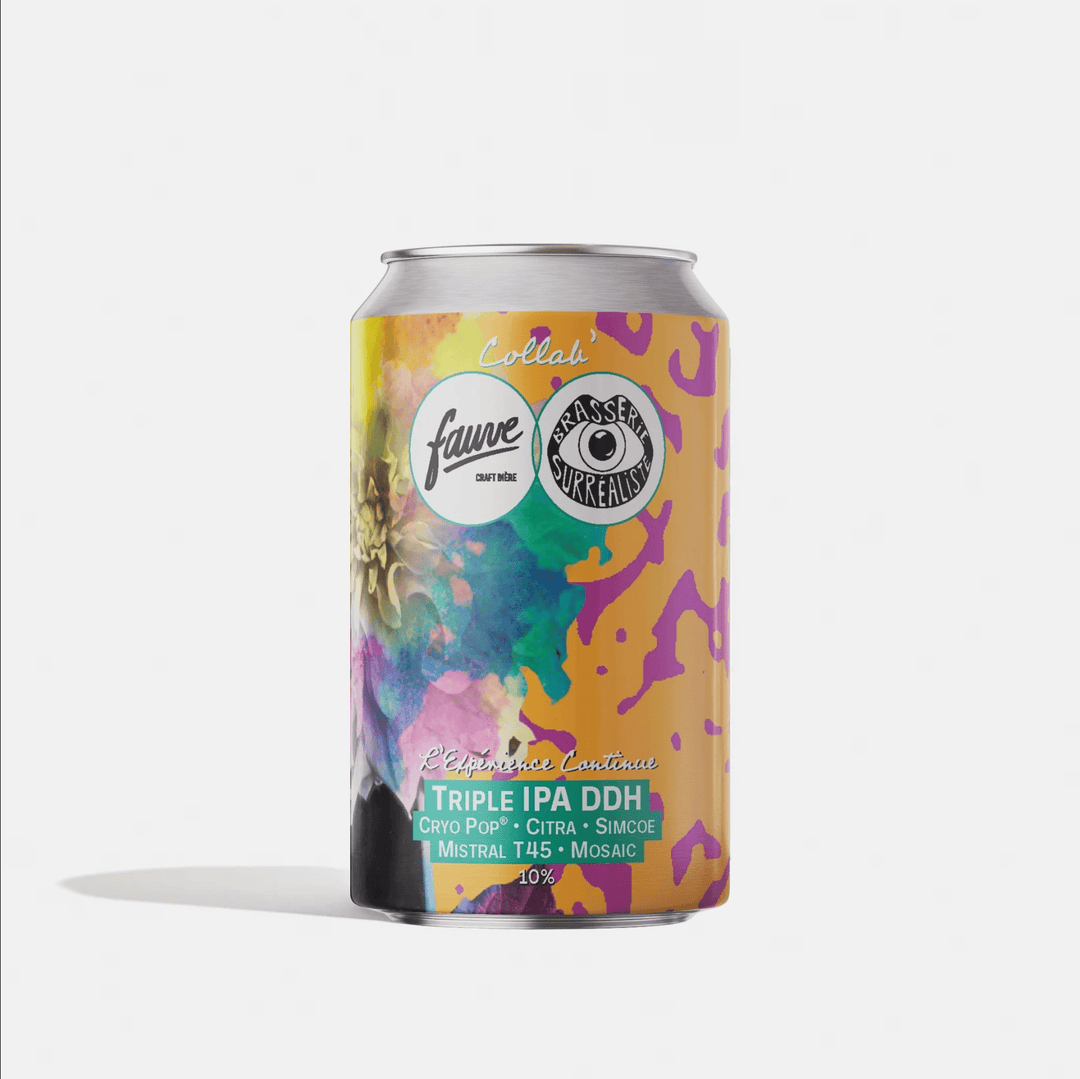 FAUVE x SURREALISTE COLLAB | L'Éxperience Continue | Triple IPA | 9,5% - Brasserie Surrealiste